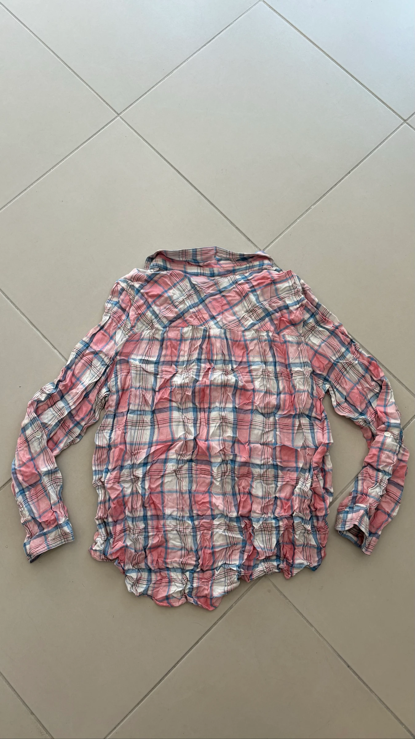 Camisa xadrez manga longa P mulher – photo 4